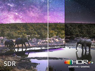 Neo Quantum HDR+ w telewizorze Samsung Mini LED Neo QLED 4K QN85F (2025)