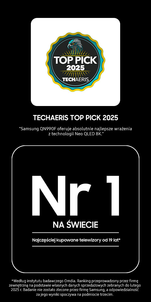 telewizor samsung Neo QLED 8K QN990F doceniany przez ekspertow