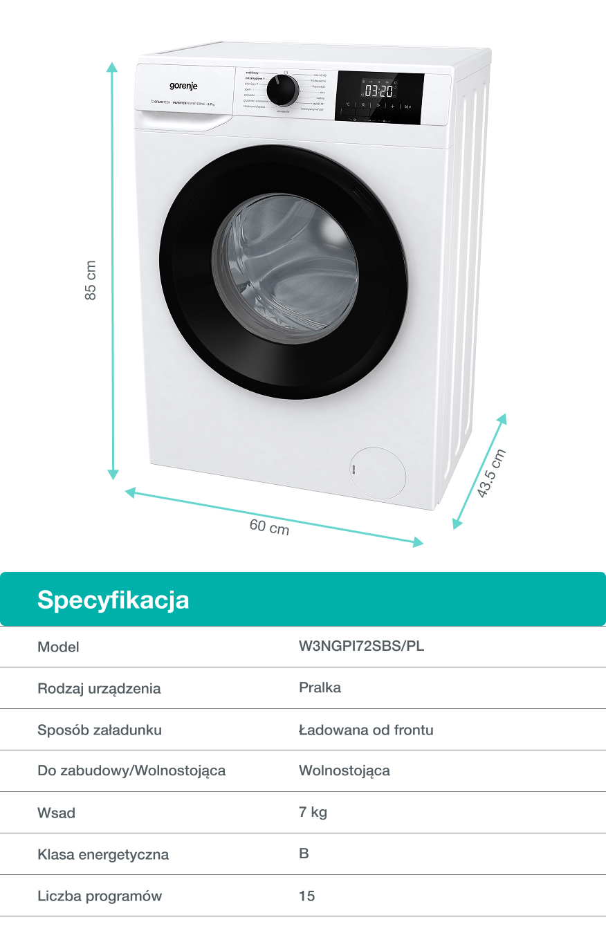GORENJE LAUNDRY W1NHPI84AS-PL