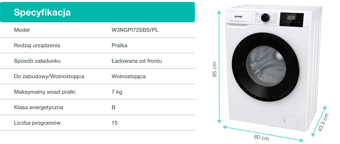 GORENJE LAUNDRY W1NHPI84AS-PL