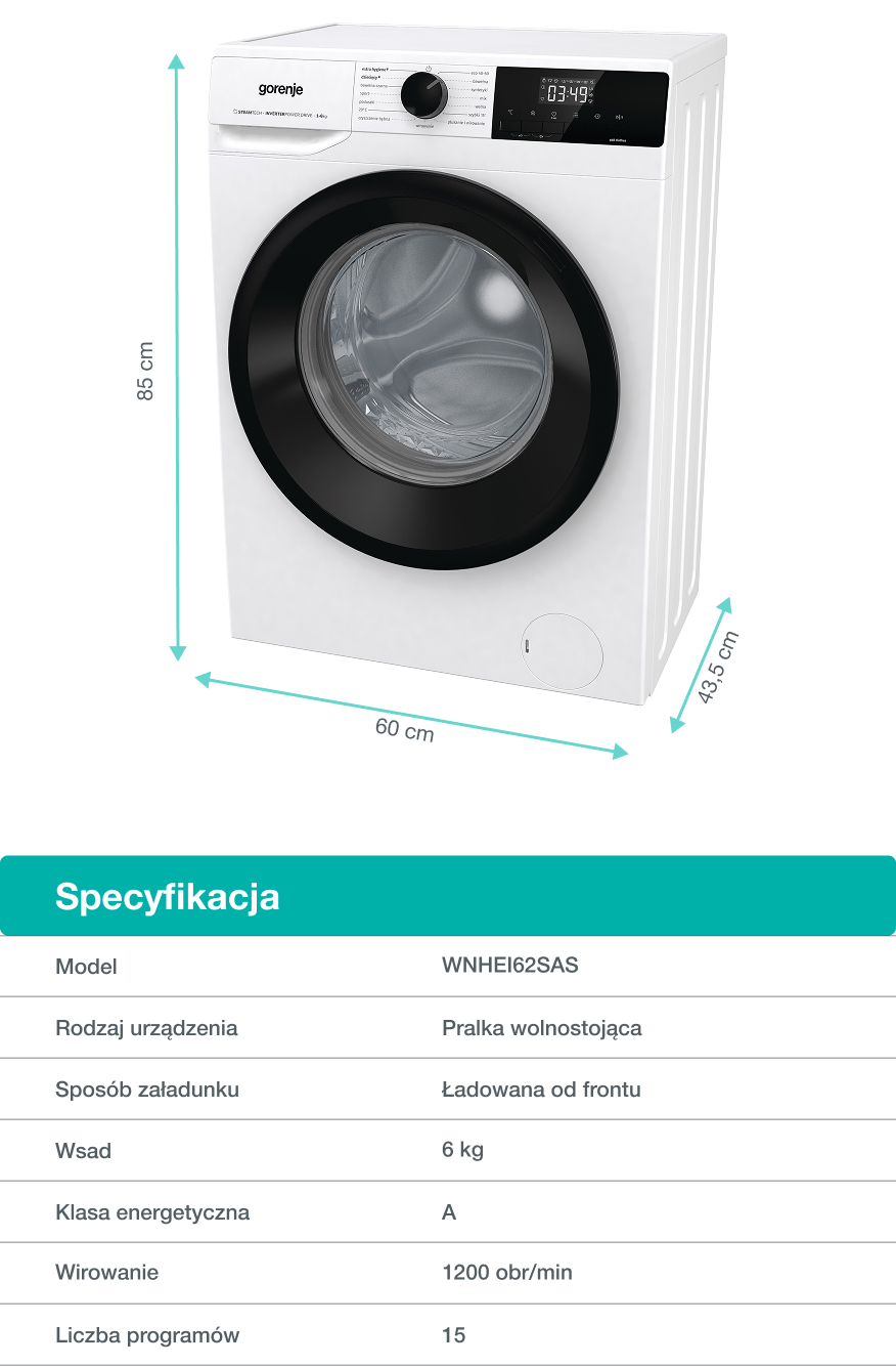 GORENJE LAUNDRY W1NHPI84AS-PL