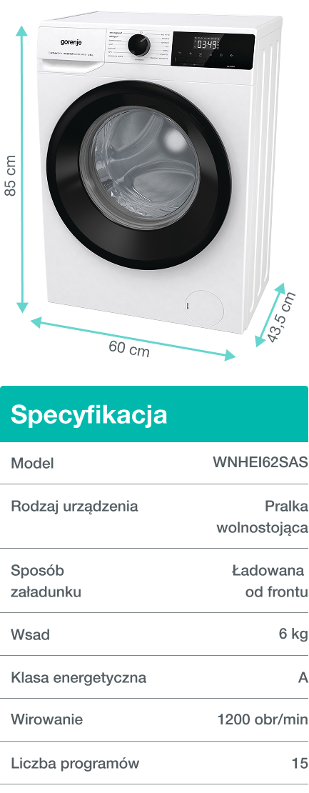 GORENJE LAUNDRY W1NHPI84AS-PL
