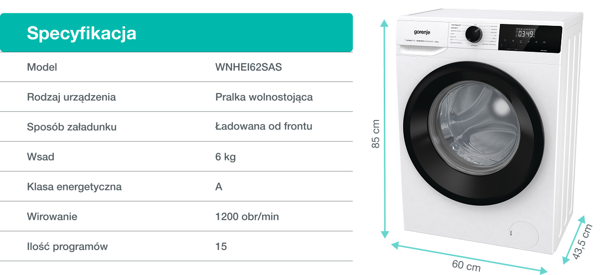 GORENJE LAUNDRY W1NHPI84AS-PL