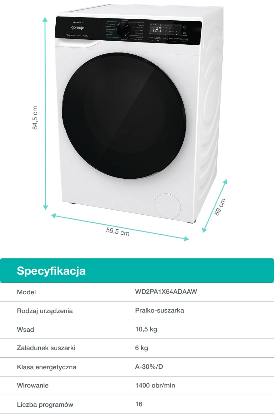 GORENJE LAUNDRY W1NHPI84AS-PL