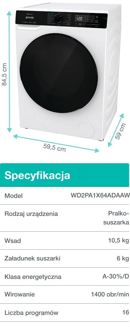 GORENJE LAUNDRY W1NHPI84AS-PL