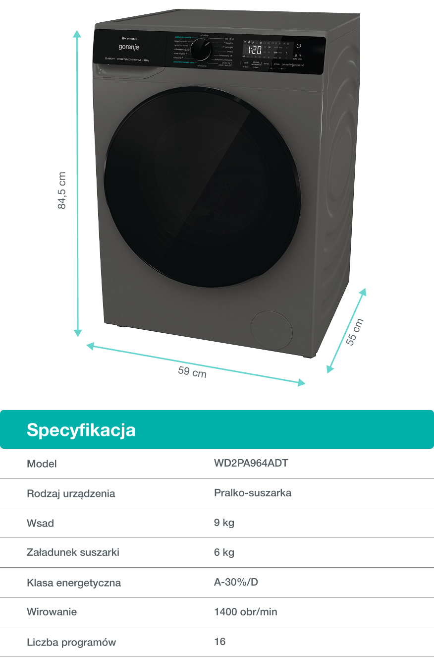 GORENJE LAUNDRY W1NHPI84AS-PL