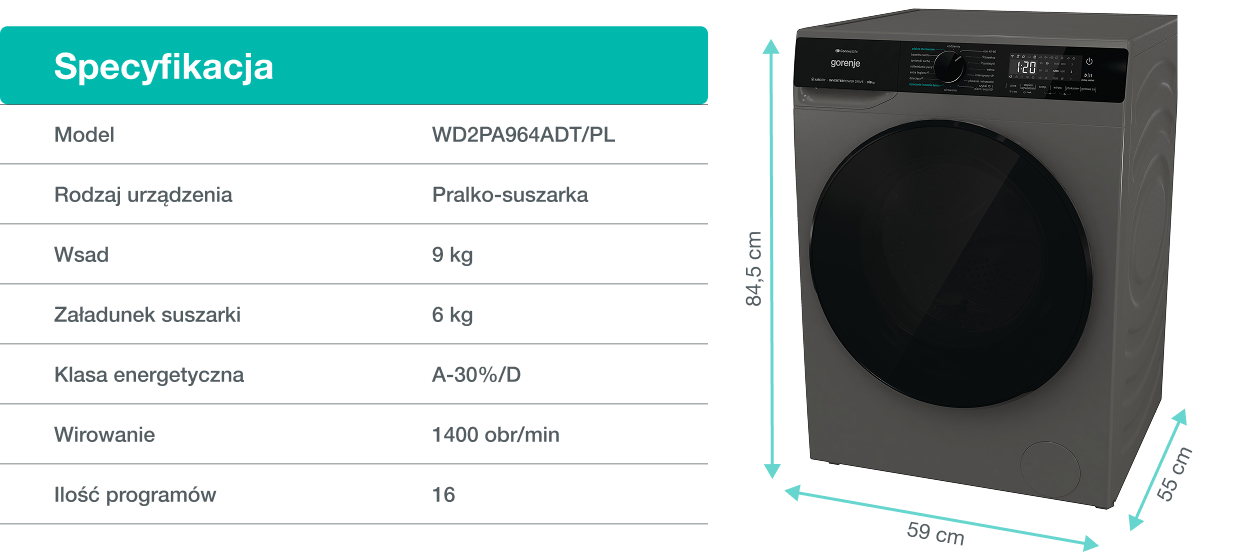 GORENJE LAUNDRY W1NHPI84AS-PL