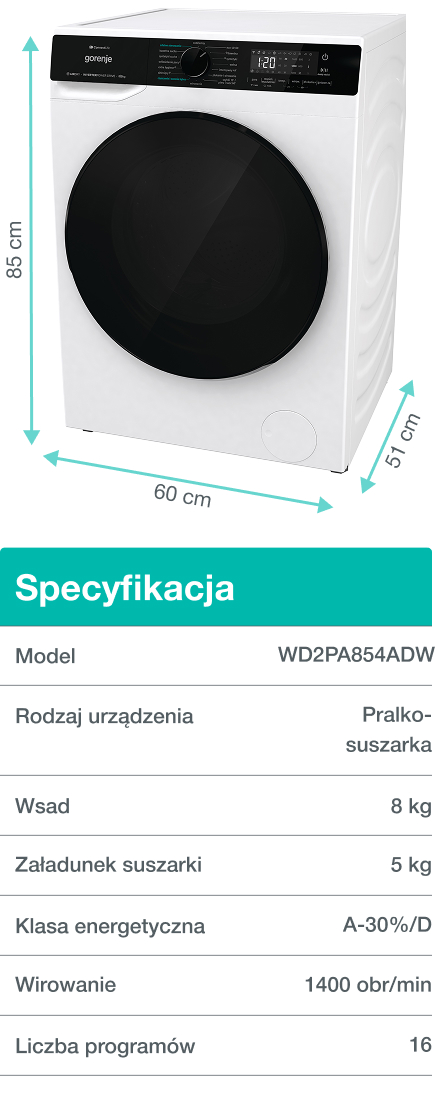 GORENJE LAUNDRY W1NHPI84AS-PL