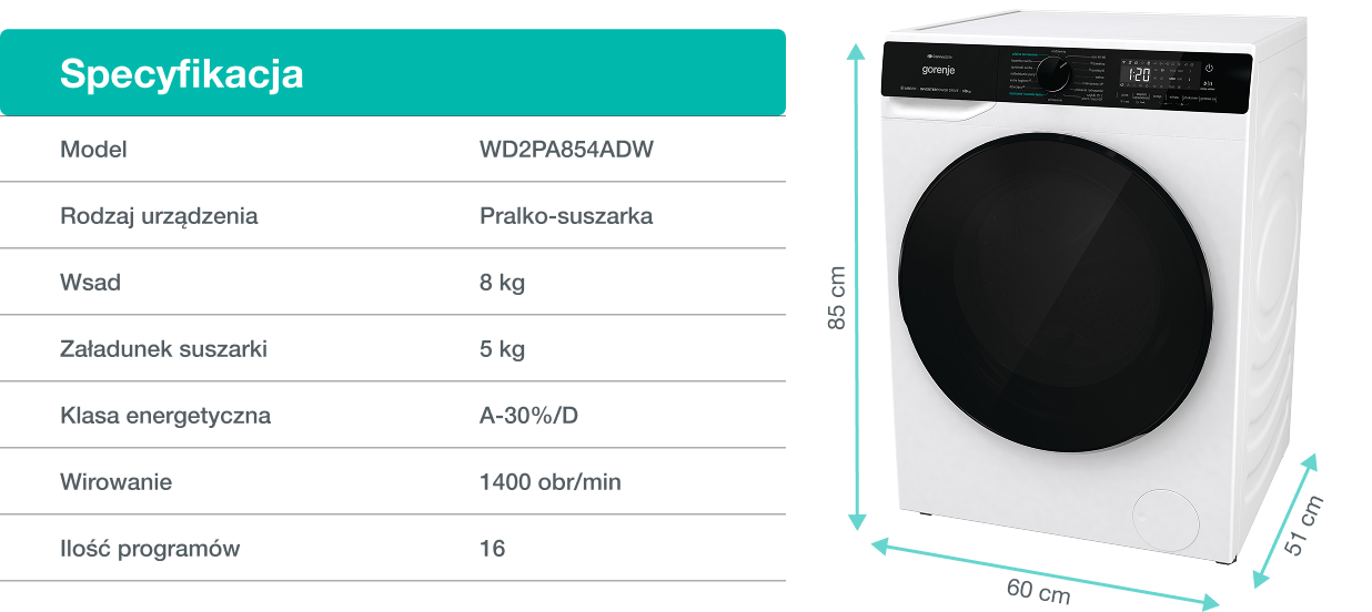 GORENJE LAUNDRY W1NHPI84AS-PL