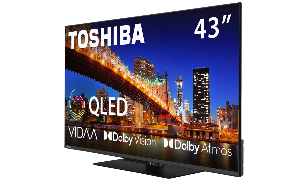 Toshiba 43QV3F63DG 4K QLED VIDAA Dolby Atmos Dolby Vision