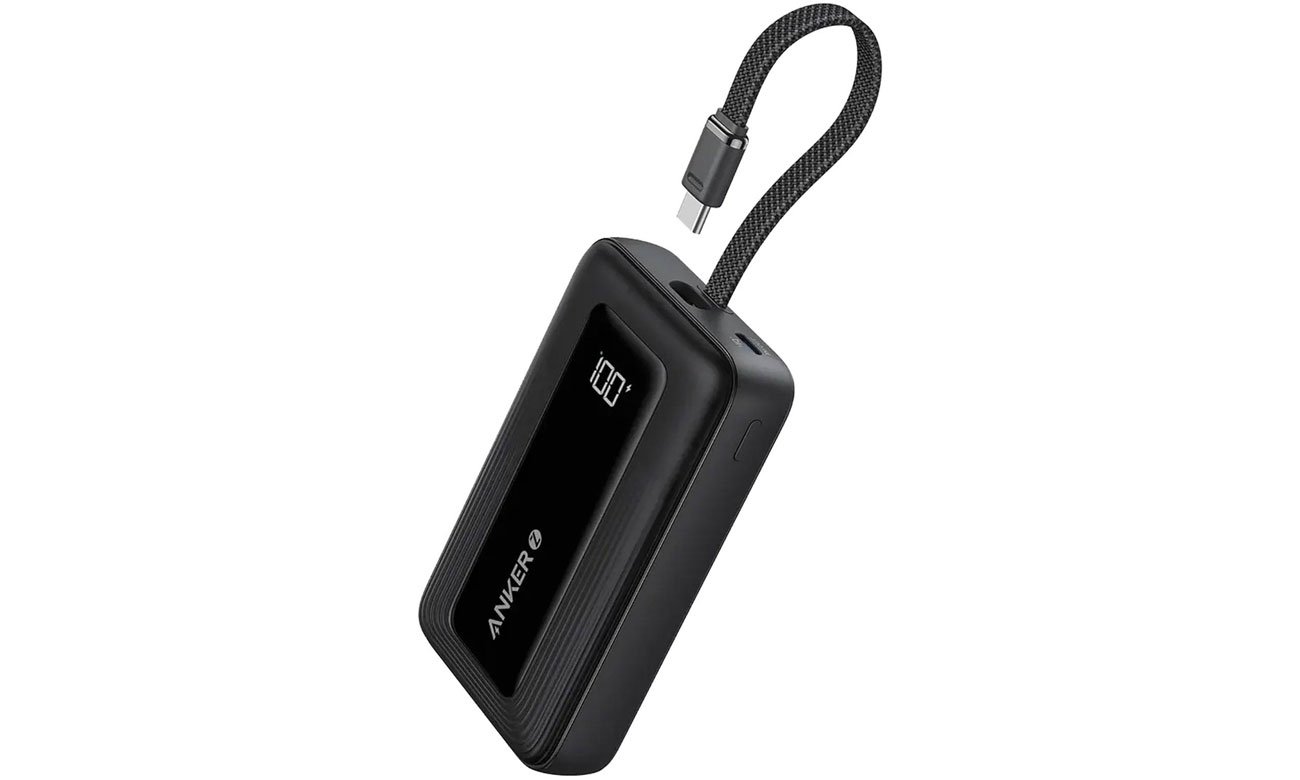 Anker Power Bank 10000mAh 30W USB-C Cable czarny