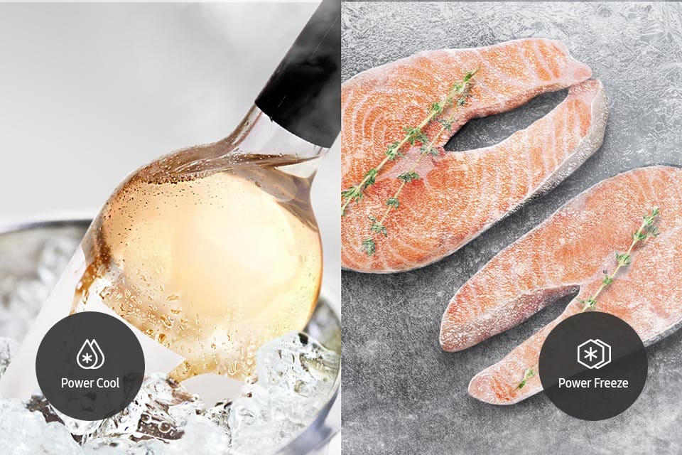 przyspiesz chłodzenie i zamrażanie produktów w lodówce rs80f64kefeo