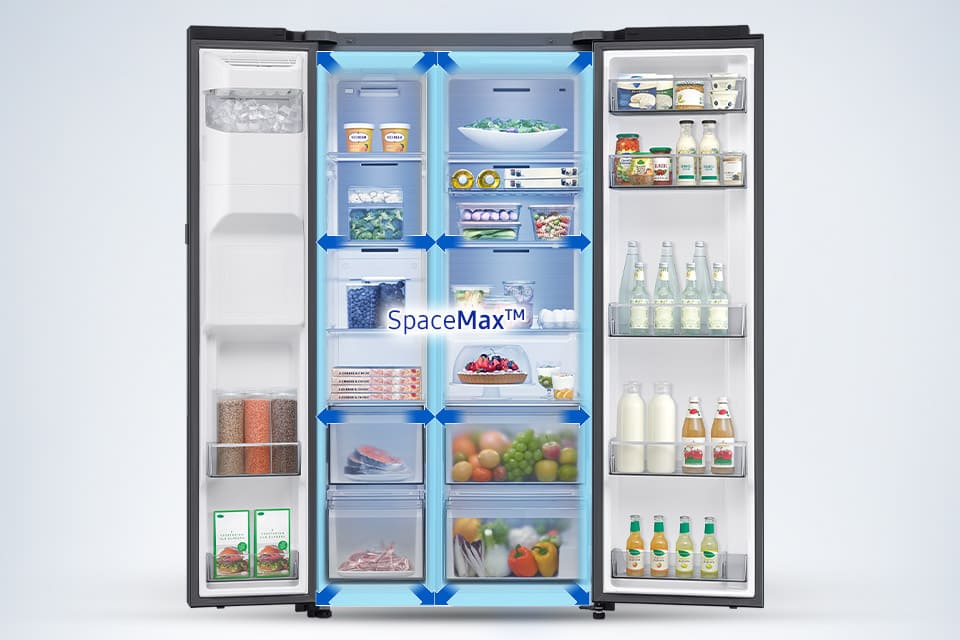 lodówka rs80f64kefeo wykorzystująca technologię spacemax