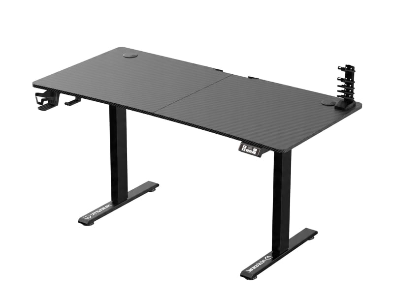 Ultradesk LEVEL V2 (Czarne - bez podkładki) (elektryczna regulacja)