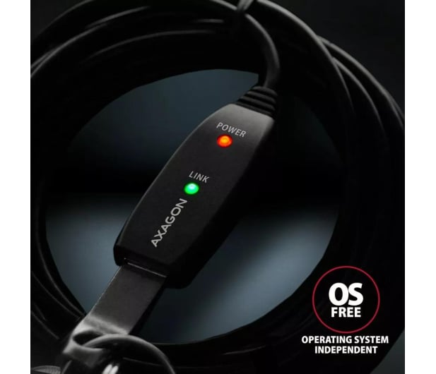 Axagon ADR-305, USB 3.2 Gen 1 A-M - A-F, repeater kabel, 5m