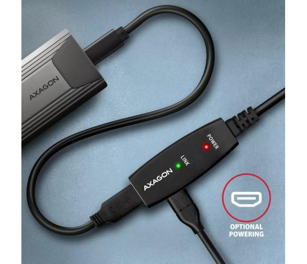Axagon ADR-305, USB 3.2 Gen 1 A-M - A-F, repeater kabel, 5m