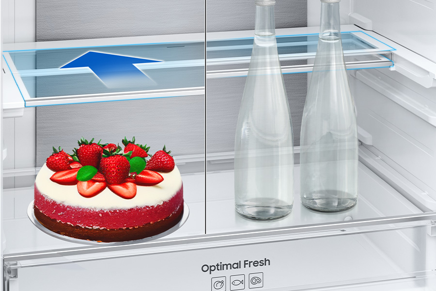 Przechowywanie wysokich i dużych produktów - Samsung lodówka RB53DG706CB1