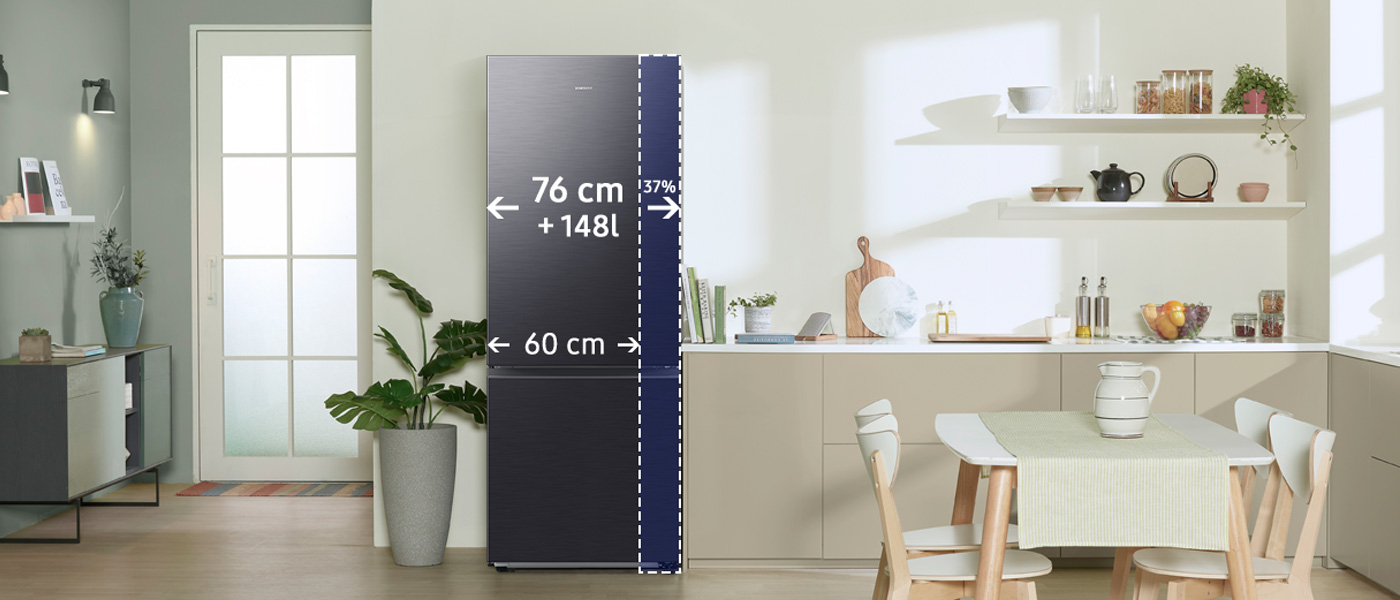 Więcej miejsca to podstawa - Samsung lodówka RB53DG706CB1