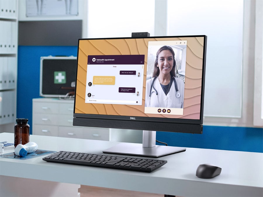 Dell Pro 24 All-in-One Plus boczna strona obudowy