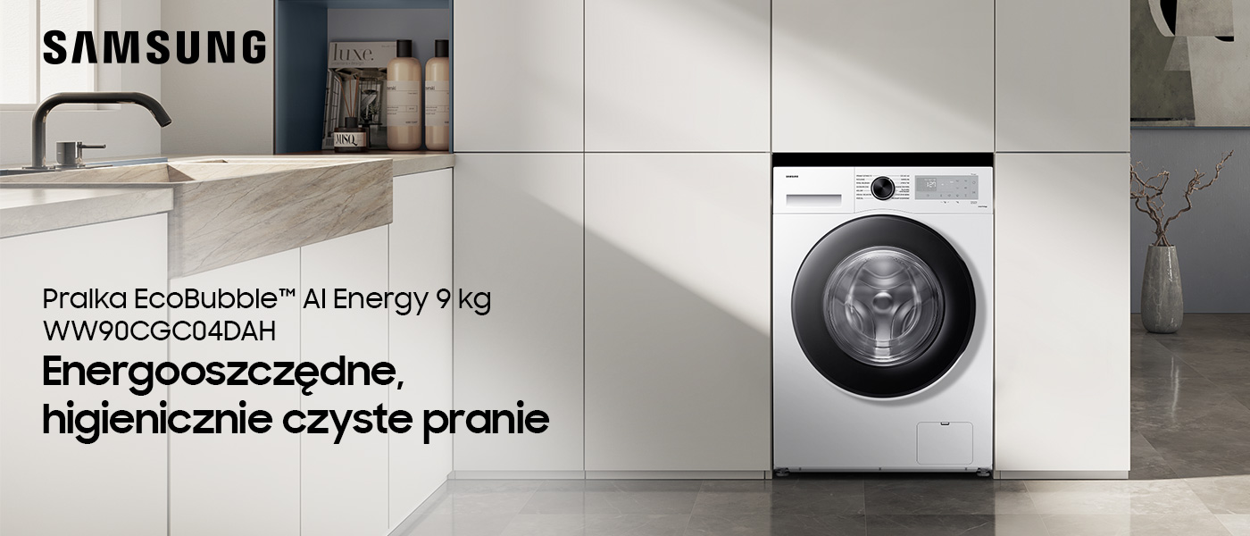 Pralka Samsung EcoBubble AI Energy 9 kg WW90CGC04DAH w Neonet