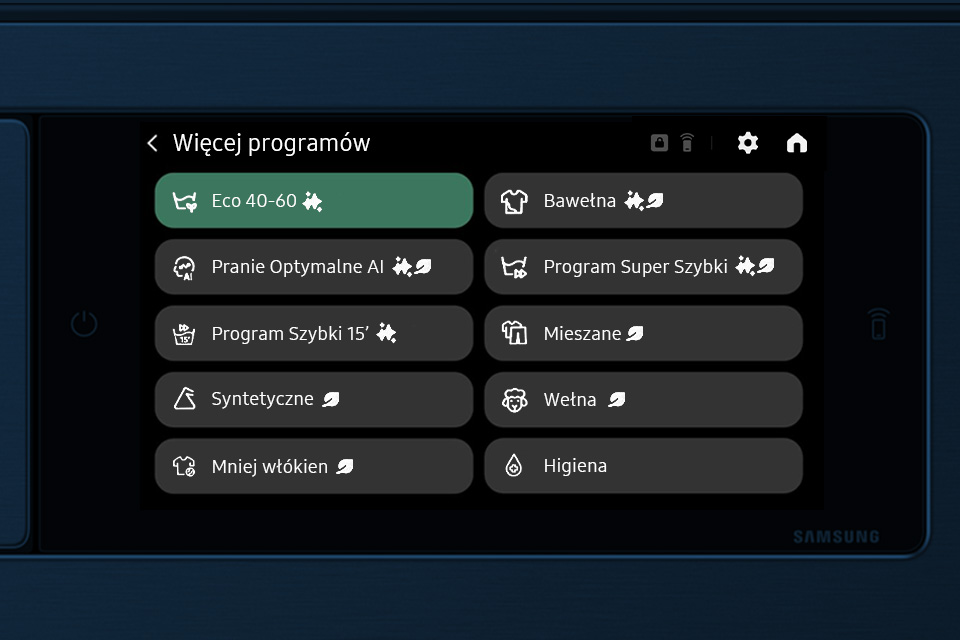 personalizacja programów prania