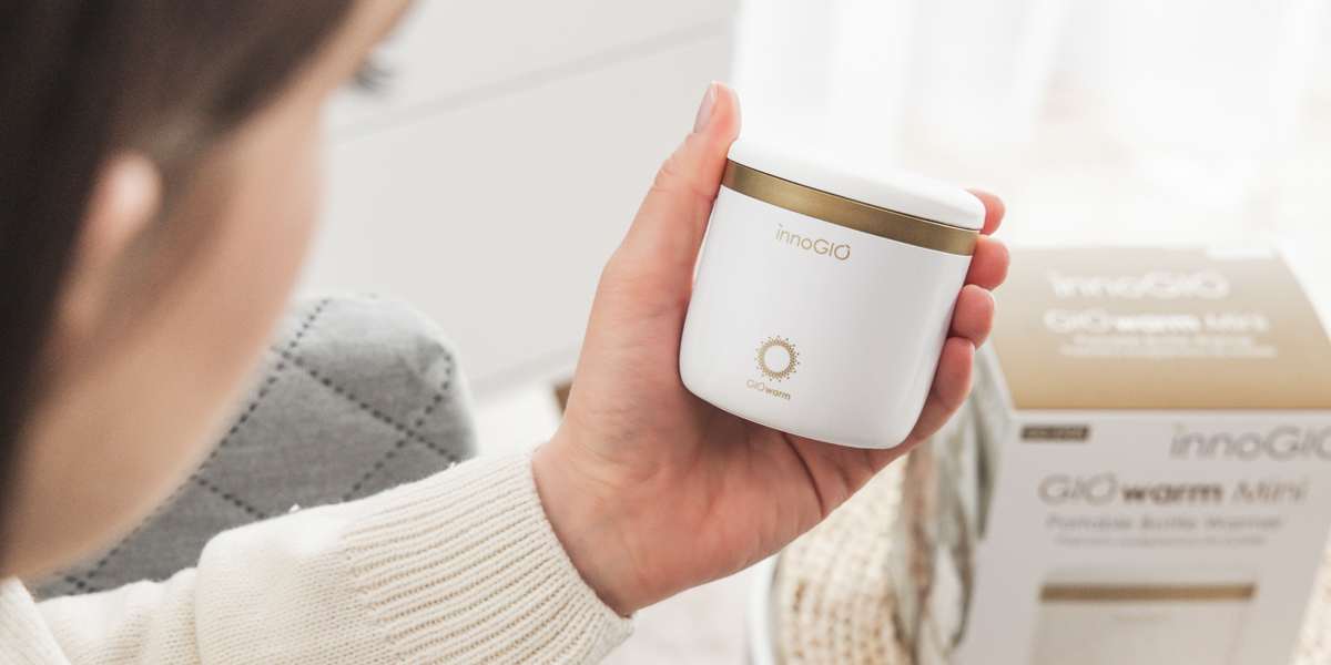 Podróżny bezprzewodowy podgrzewacz do butelek GIO-370M GIOwarm Mini