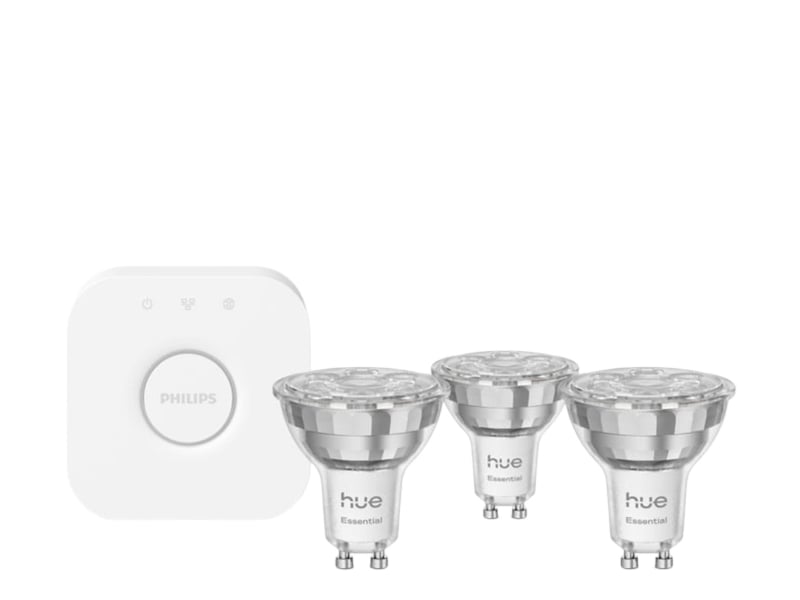 Philips Hue Essential White and color ambiance 3xŻarówka GU10+Hue Bridge