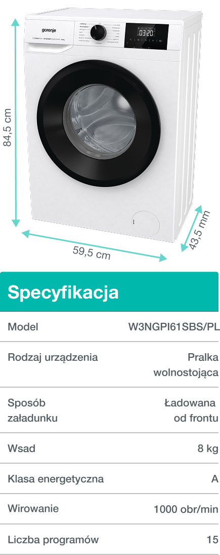 GORENJE LAUNDRY W1NHPI84AS-PL