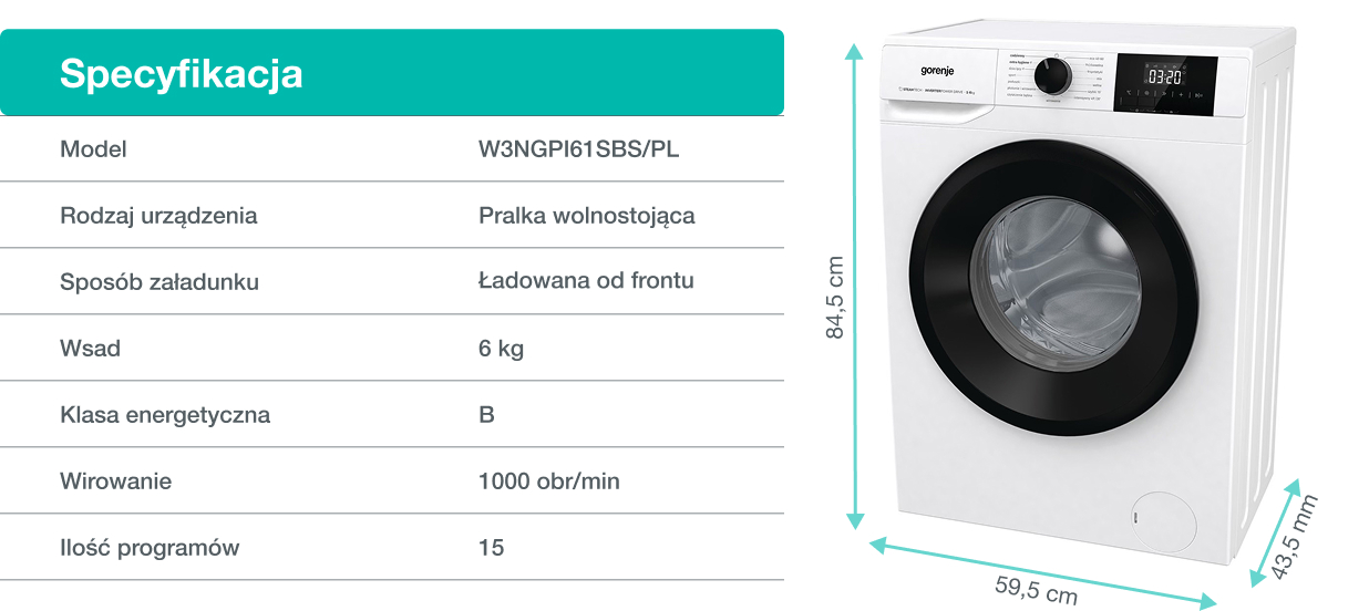GORENJE LAUNDRY W1NHPI84AS-PL