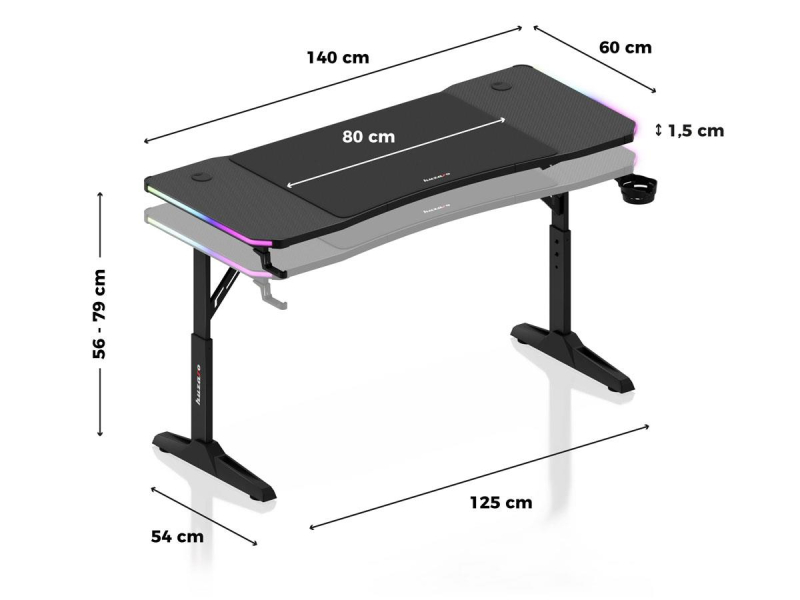 Huzaro Hero 3.6 RGB Black