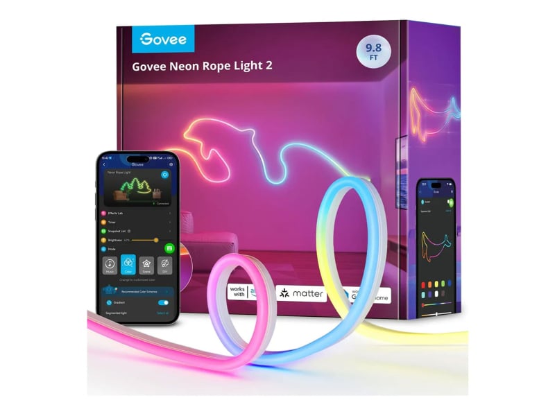 Govee Govee H61D3 Neon Lights 2 3m Oświetlenie LED Matter, HomeKit