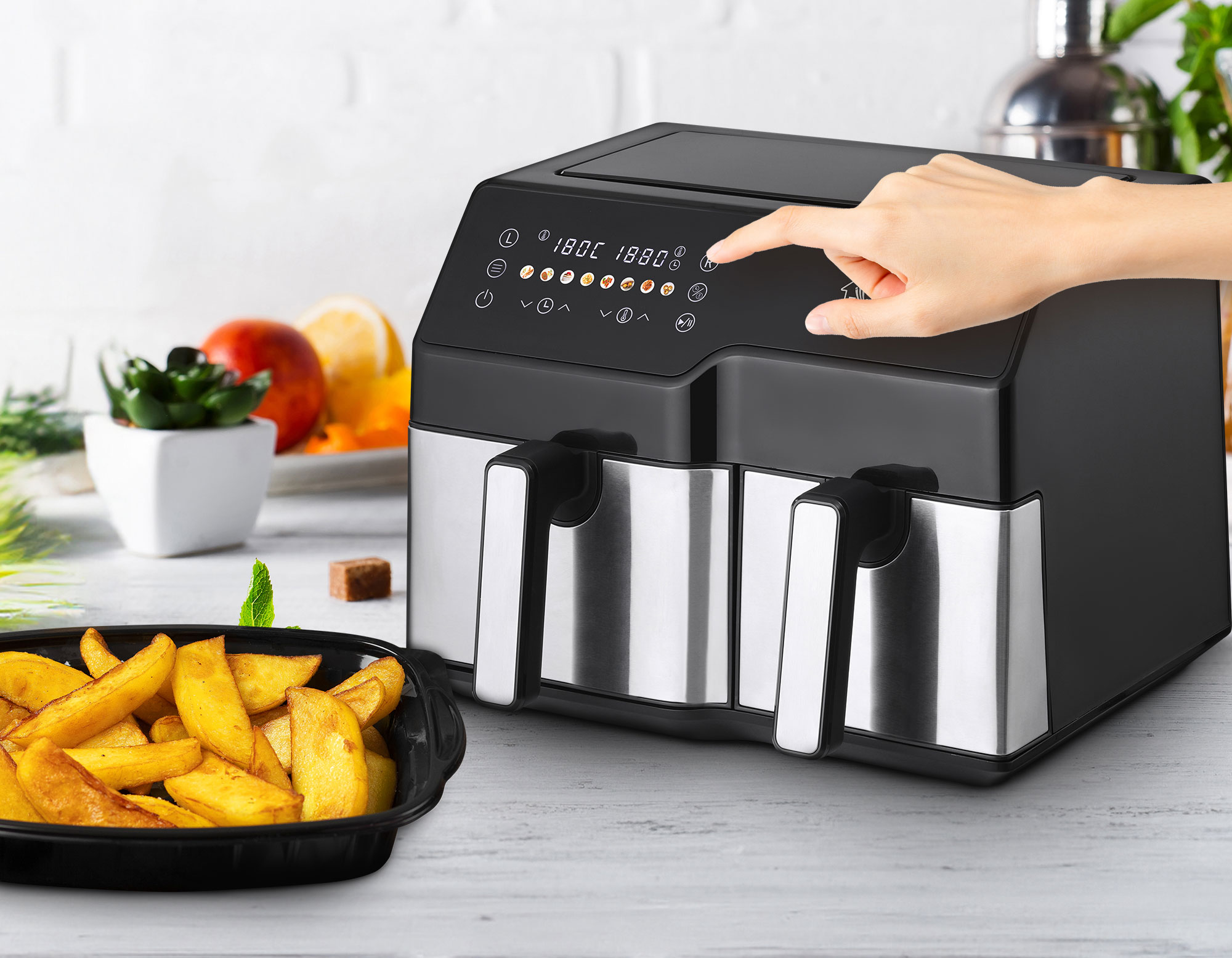 EXTRALINK Home Air Fryer Dual Basket SJ-1000