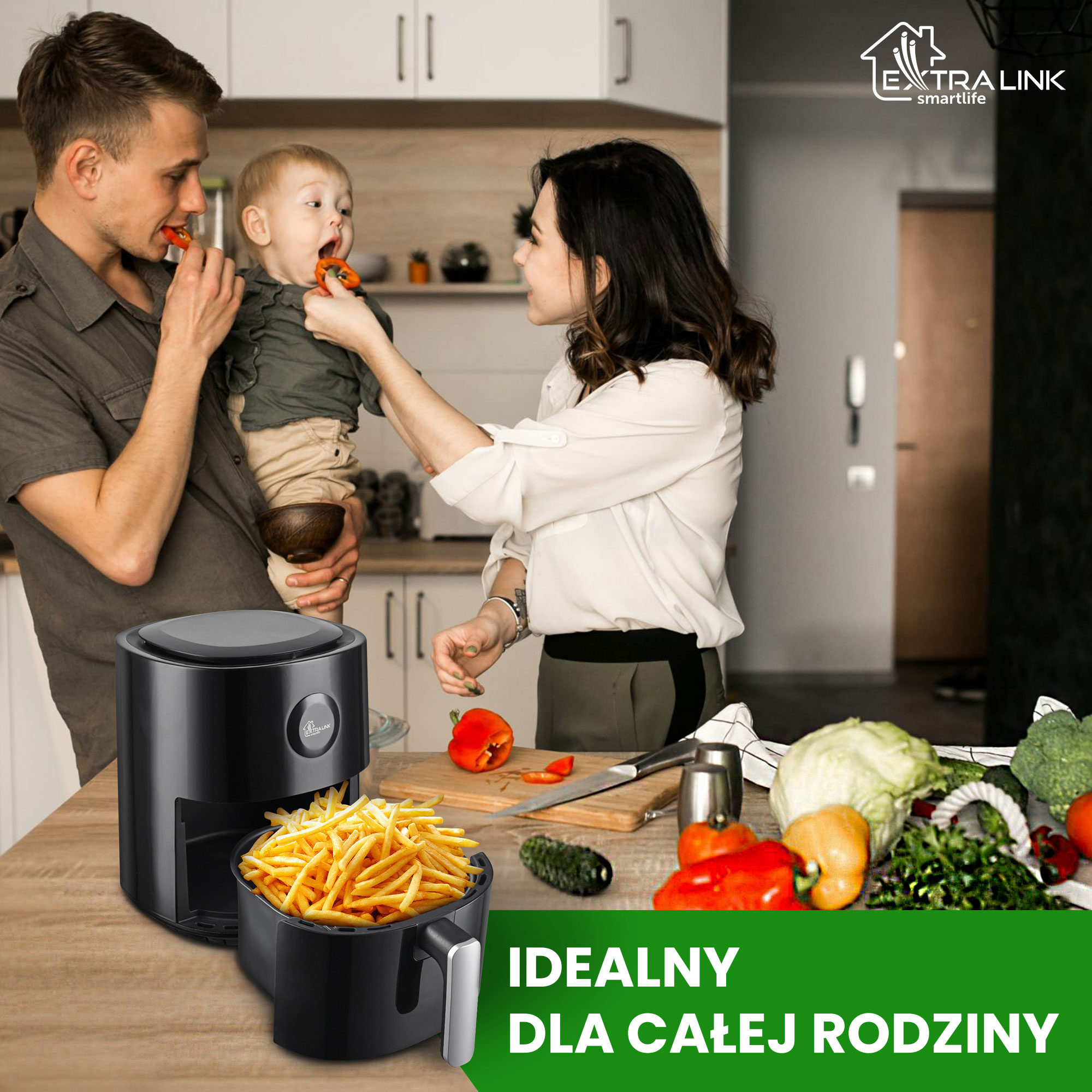 Extralink Frytkownica beztłuszczowa 4L SJ-400