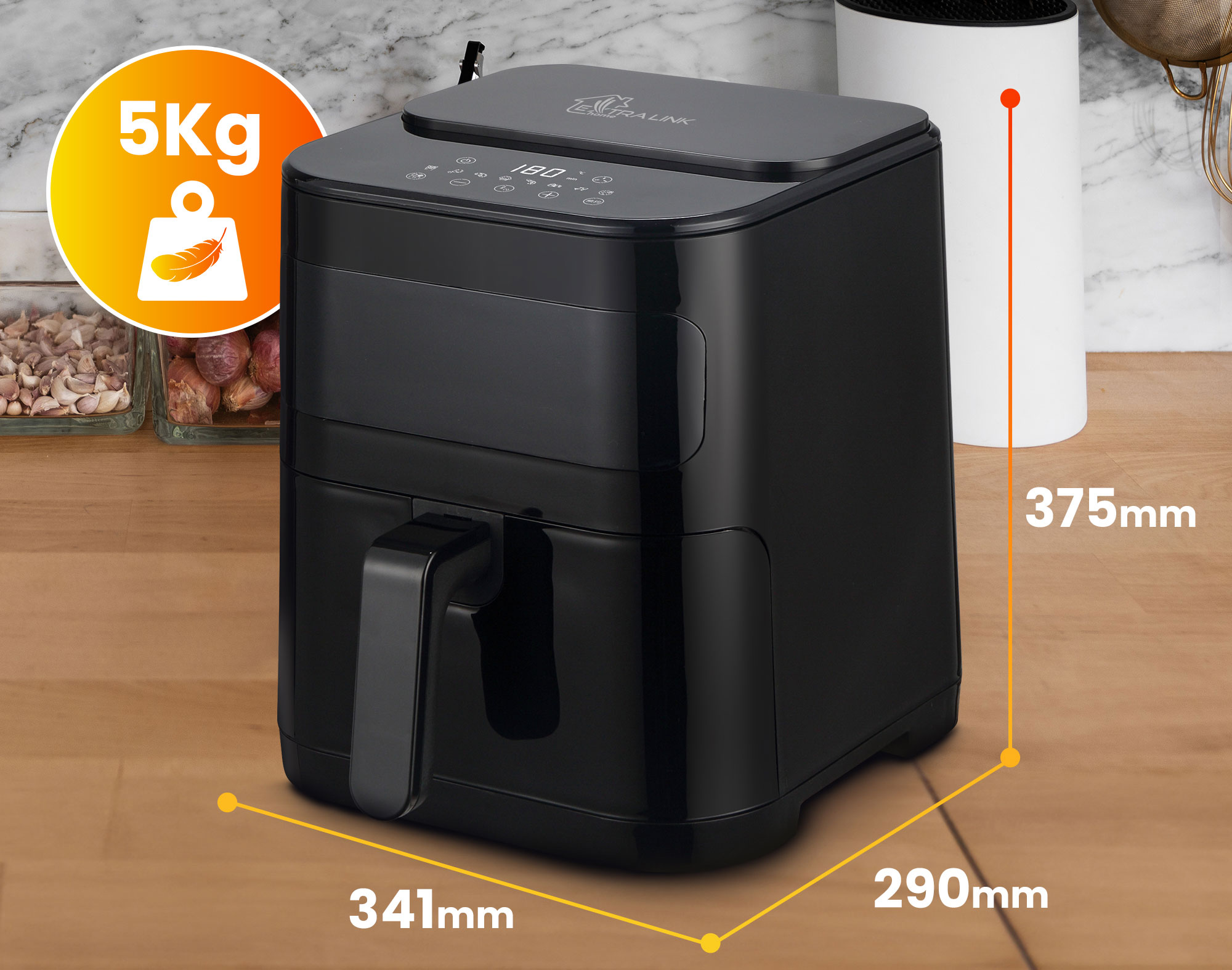 Frytkownica beztłuszczowa 5.2L EXTRALINK Home SJ-520