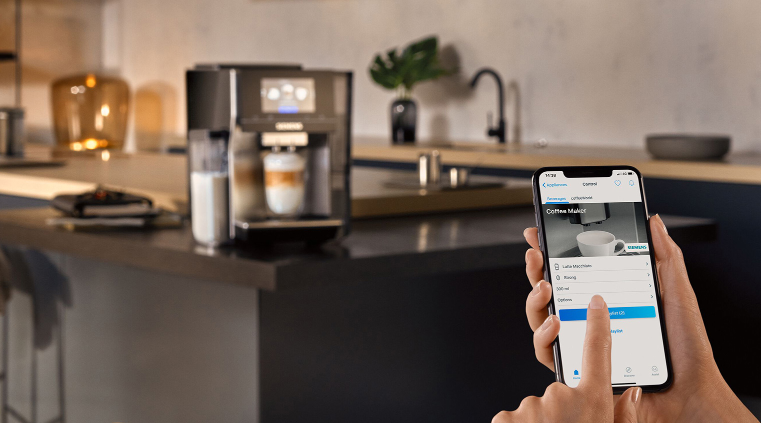 Perfekcyjnie połączony z własnym ekspresem - Home Connect.