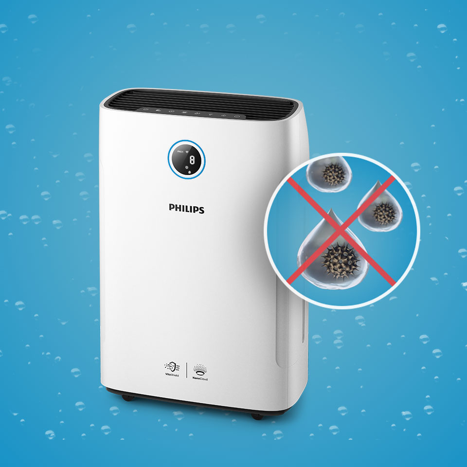 Philips Zdrowsze powietrze i o 99% mniej bakterii*