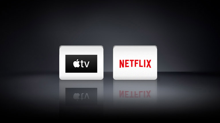 logo: Netflix,Apple TV