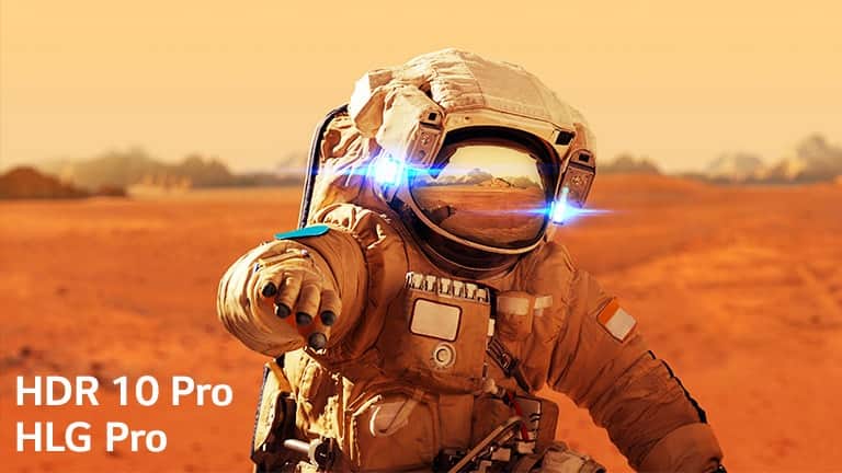 Iron Man Marvela, karty tytułowe z logo HLG pro i HDR 10 Pro