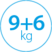 9+6 kg załadunku