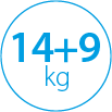 14+9 kg załadunku
