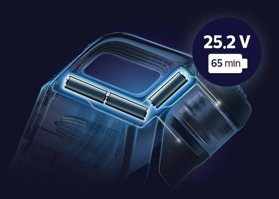 Philips Wydajny akumulator. Do 65 minut na jednym ładowaniu*