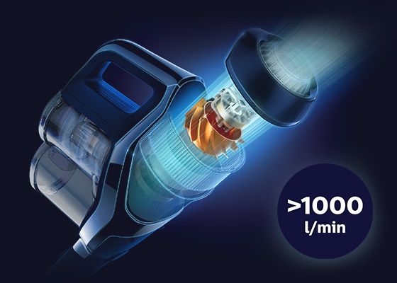 Philips Siła zasysania. Cyfrowy silnik PowerBlade