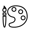 Ikona Crystal kolor