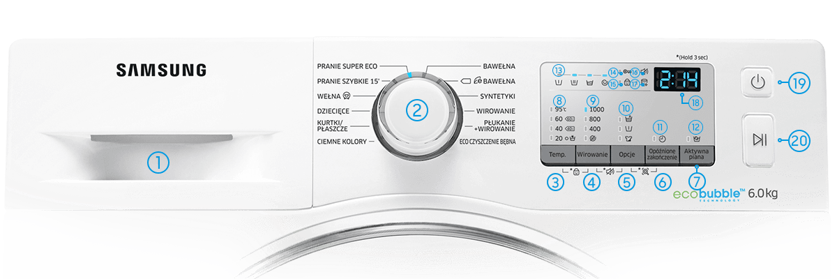 Samsung Ww60j4063lw1 Karta575 Panel Pralka