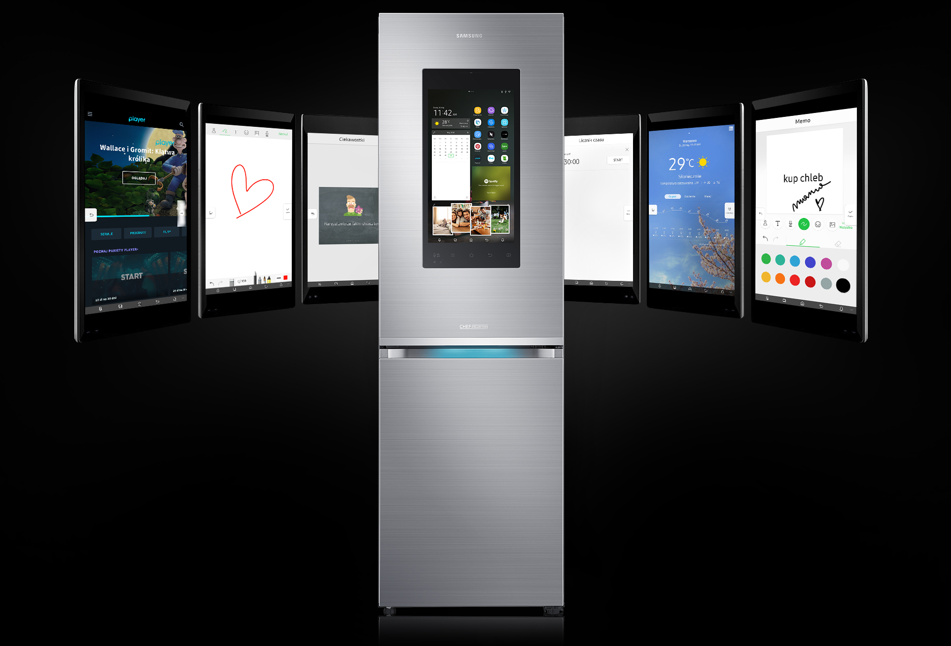 Samsung Lodowki 643 Family Hub Nowy