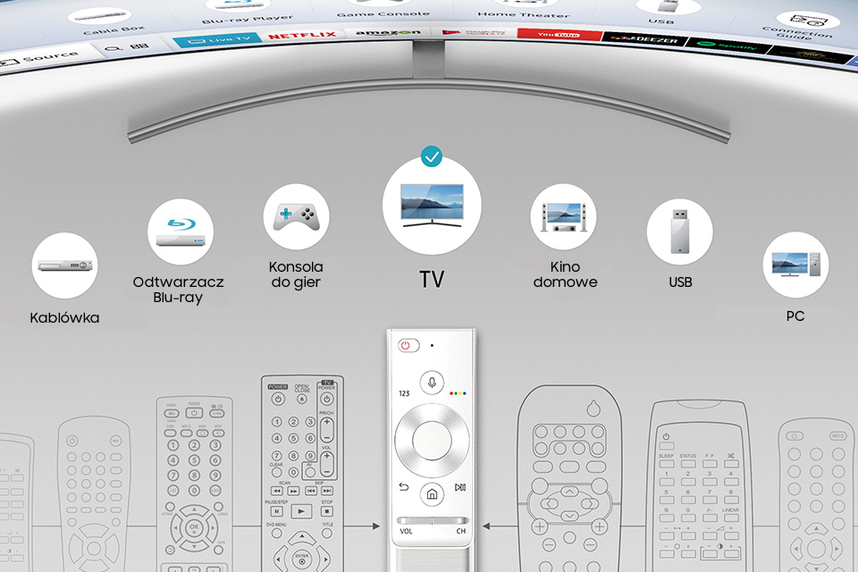 Samsung Jeden pilot do większości urządzeń. Smart Control