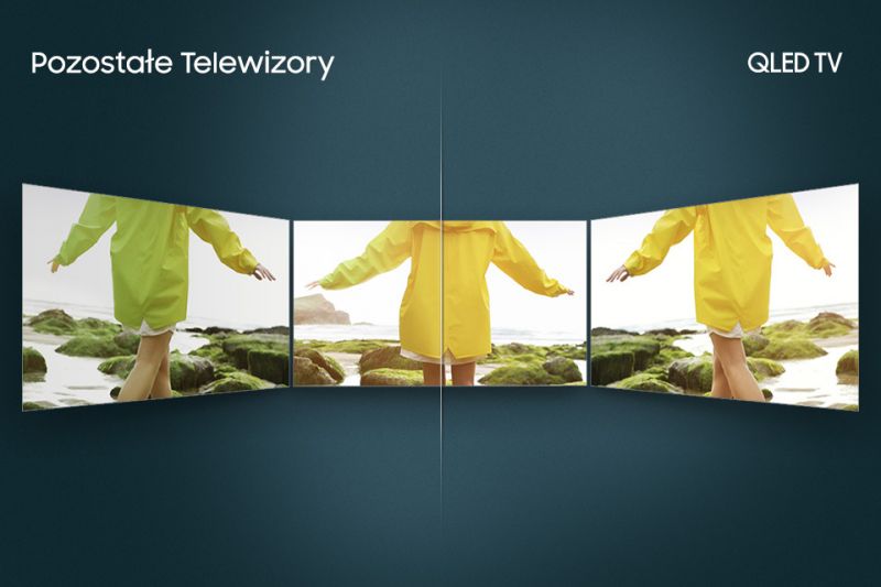Samsung Q Viewing Angle szeroki kąt widzenia. Każde miejsce do oglądania ulubionego filmu jest dobre