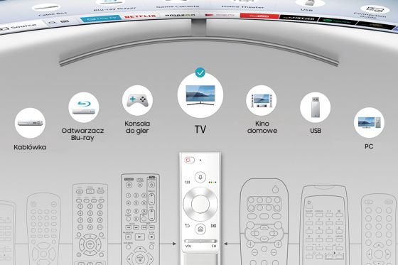 Samsung Jeden pilot do większości urządzeń. Smart Control