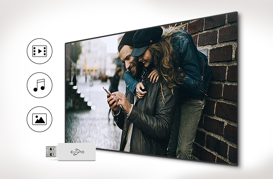 Samsung Łatwy dostęp do ulubionych treści na USB. Connect Share Movie
