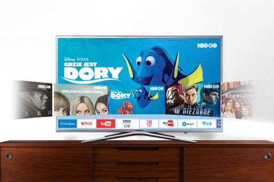 Samsung Łatwy dostęp do aplikacji, filmów i seriali. Smart Hub